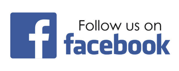 Follow us on Facebook text Widget text with facebook emblem